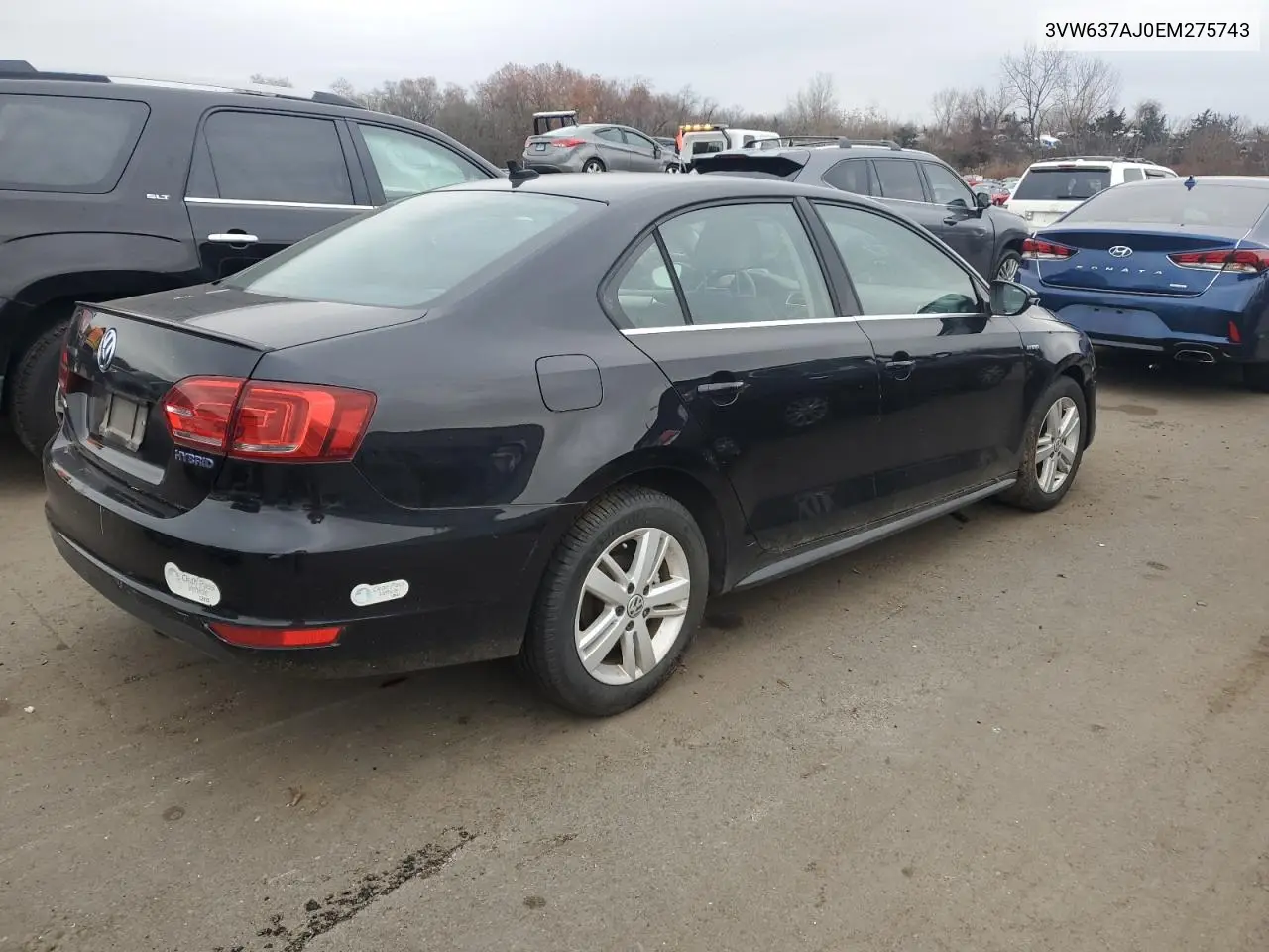 3VW637AJ0EM275743 2014 Volkswagen Jetta Hybrid
