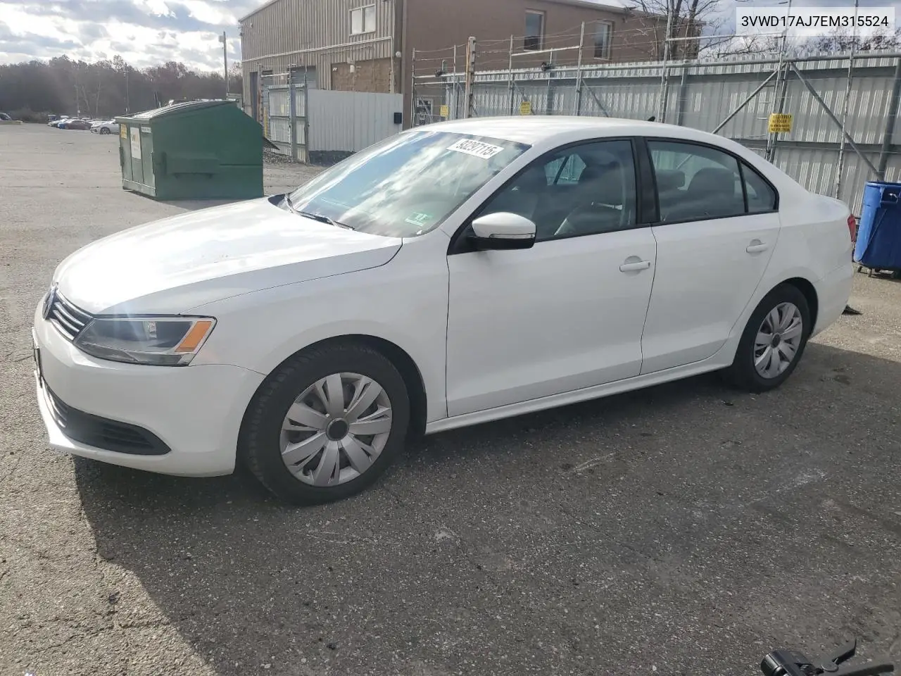3VWD17AJ7EM315524 2014 Volkswagen Jetta Se