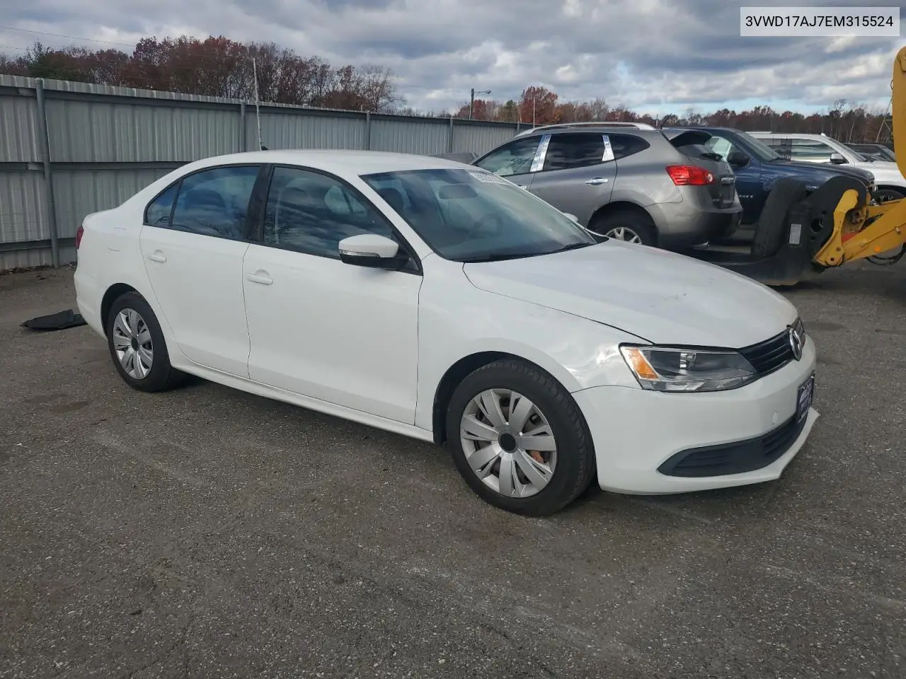 3VWD17AJ7EM315524 2014 Volkswagen Jetta Se