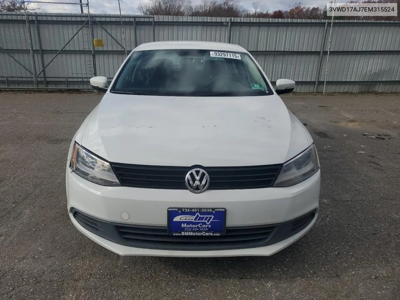 3VWD17AJ7EM315524 2014 Volkswagen Jetta Se