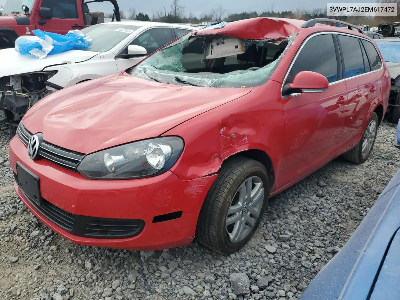 3VWPL7AJ2EM617472 2014 Volkswagen Jetta Tdi