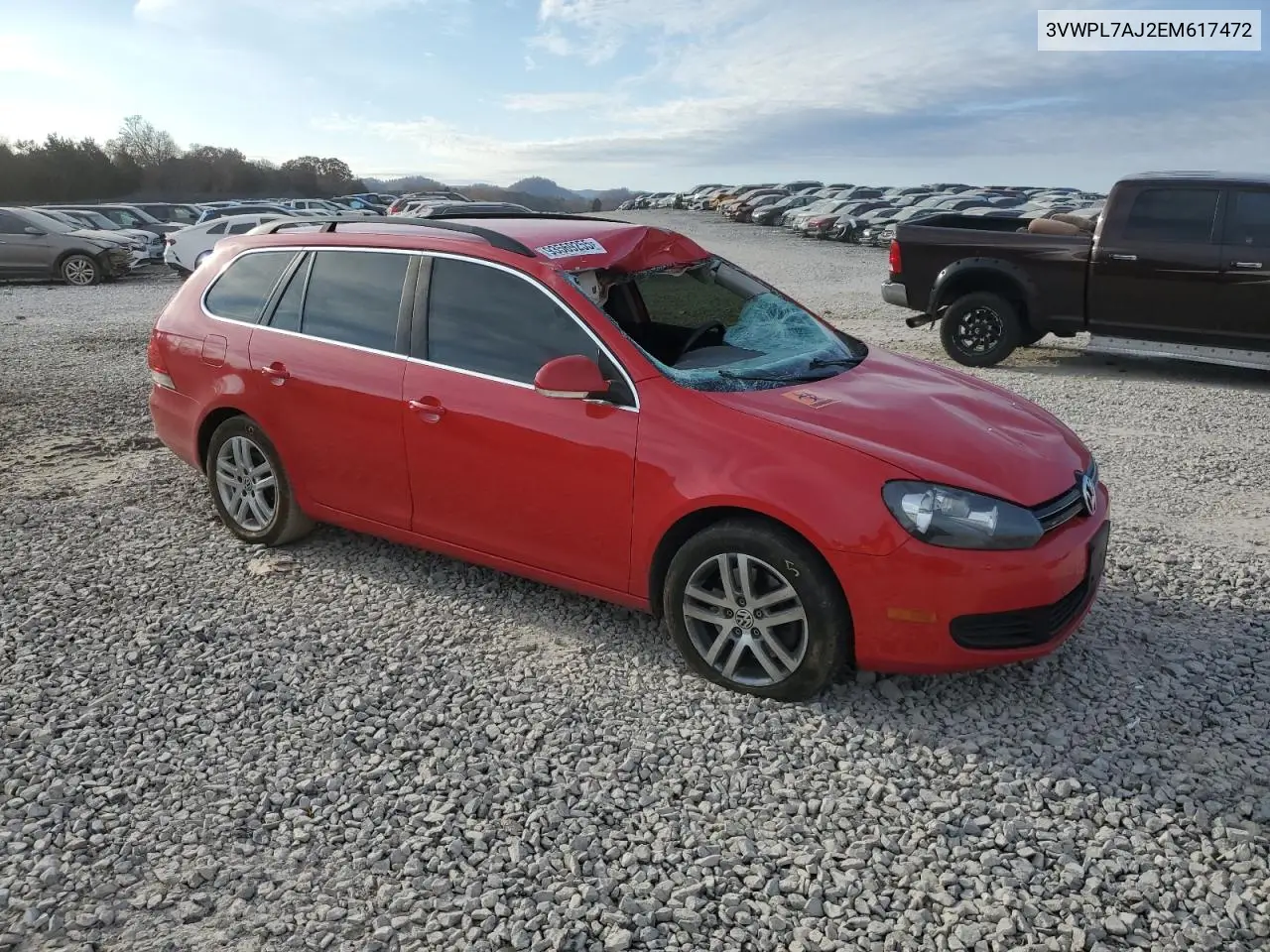 3VWPL7AJ2EM617472 2014 Volkswagen Jetta Tdi