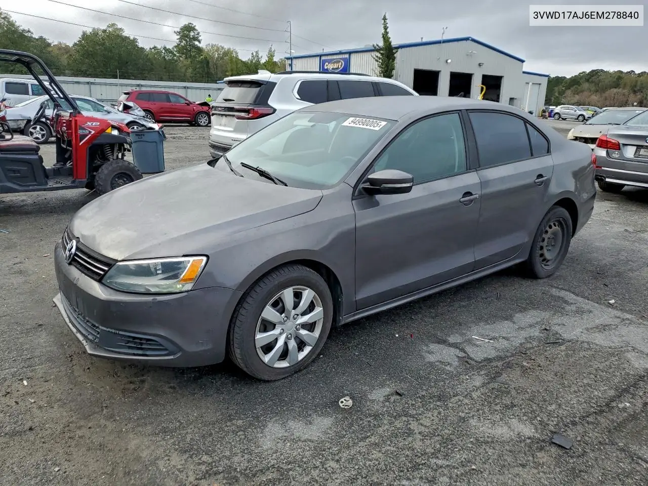 3VWD17AJ6EM278840 2014 Volkswagen Jetta Se