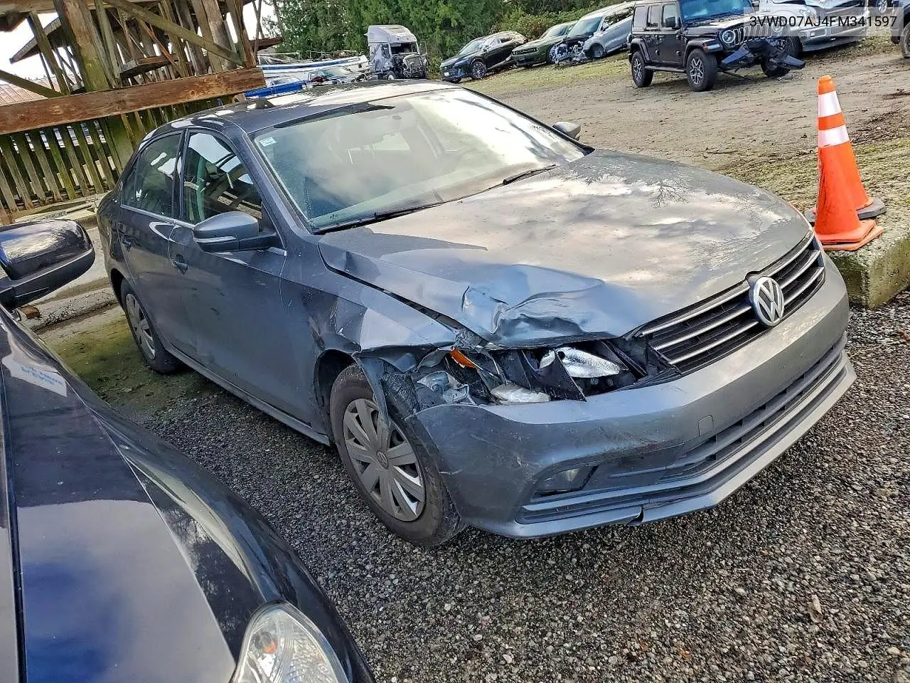 3VWD07AJ4FM341597 2015 Volkswagen Jetta Se