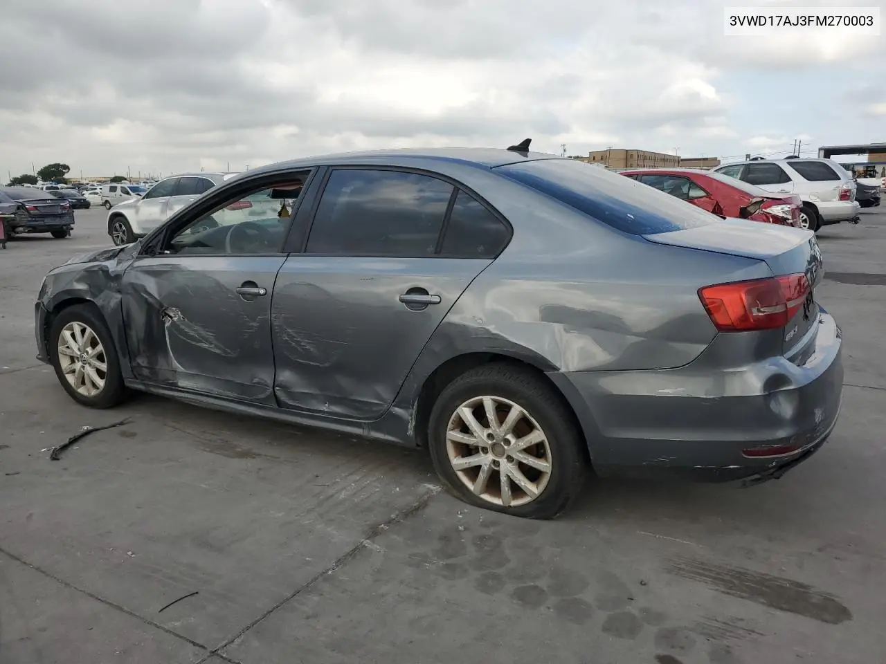 3VWD17AJ3FM270003 2015 Volkswagen Jetta Se