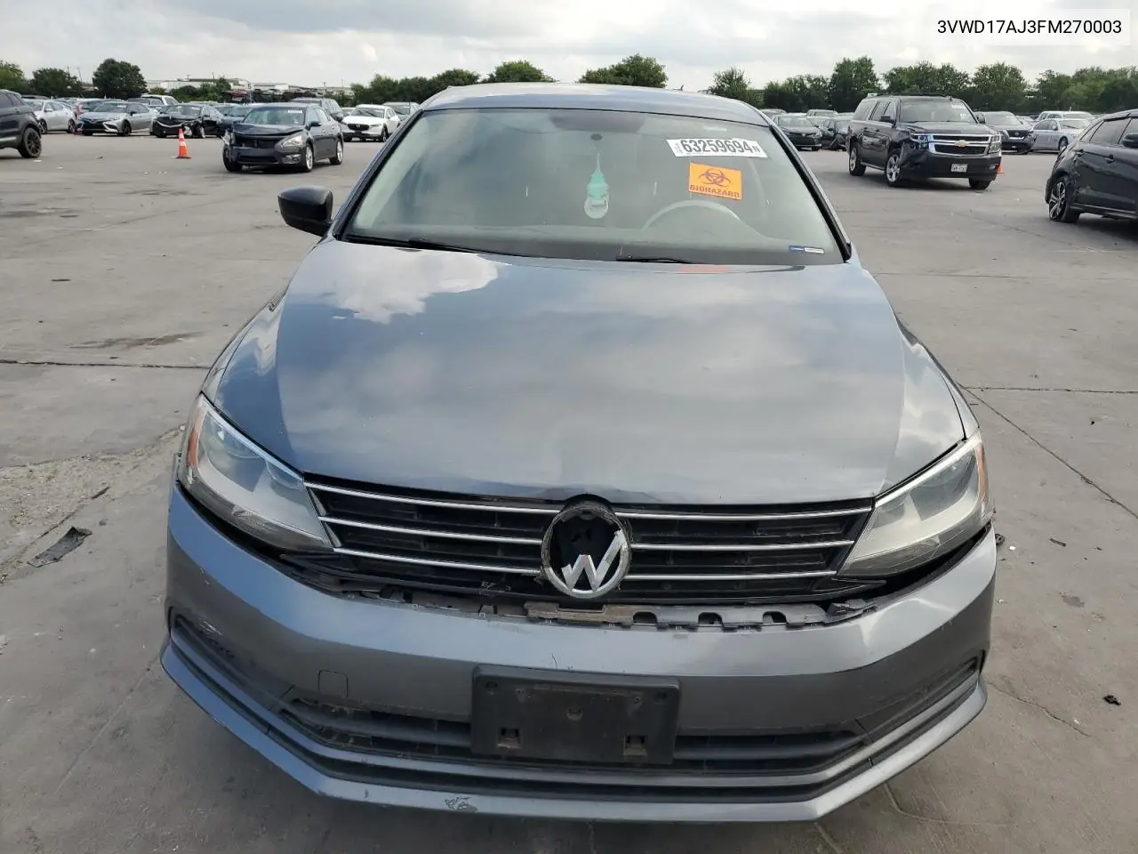 3VWD17AJ3FM270003 2015 Volkswagen Jetta Se