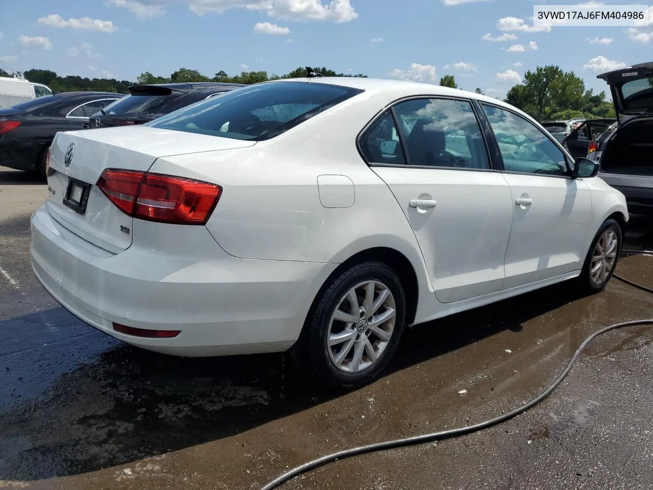 3VWD17AJ6FM404986 2015 Volkswagen Jetta Se