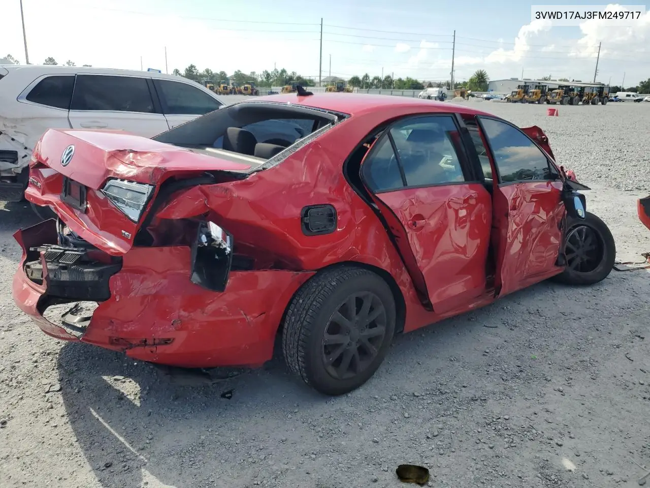 3VWD17AJ3FM249717 2015 Volkswagen Jetta Se