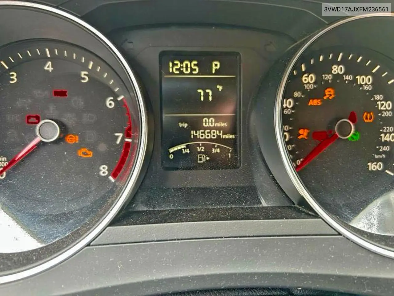 3VWD17AJXFM236561 2015 Volkswagen Jetta Se