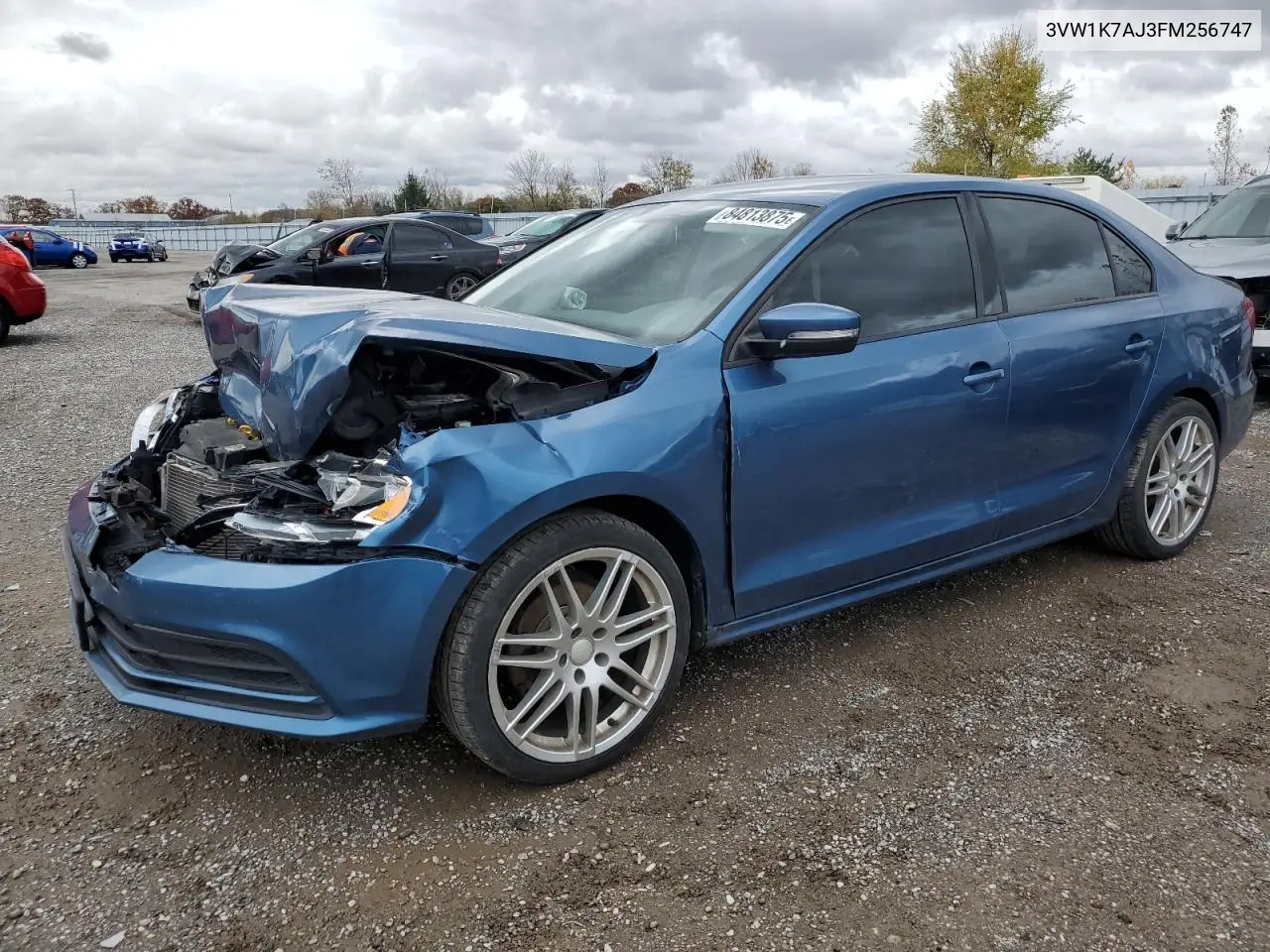 3VW1K7AJ3FM256747 2015 Volkswagen Jetta Base
