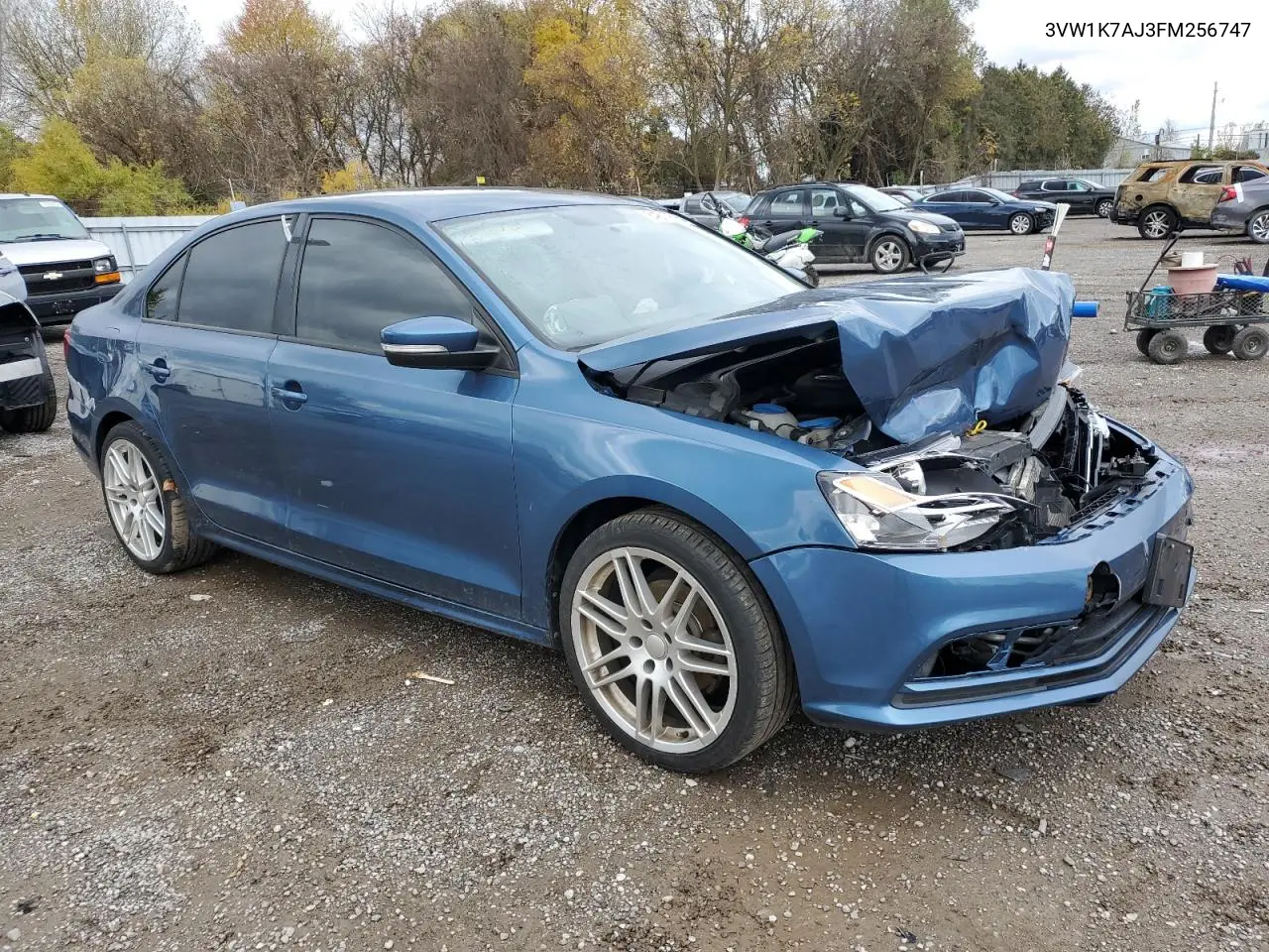 3VW1K7AJ3FM256747 2015 Volkswagen Jetta Base
