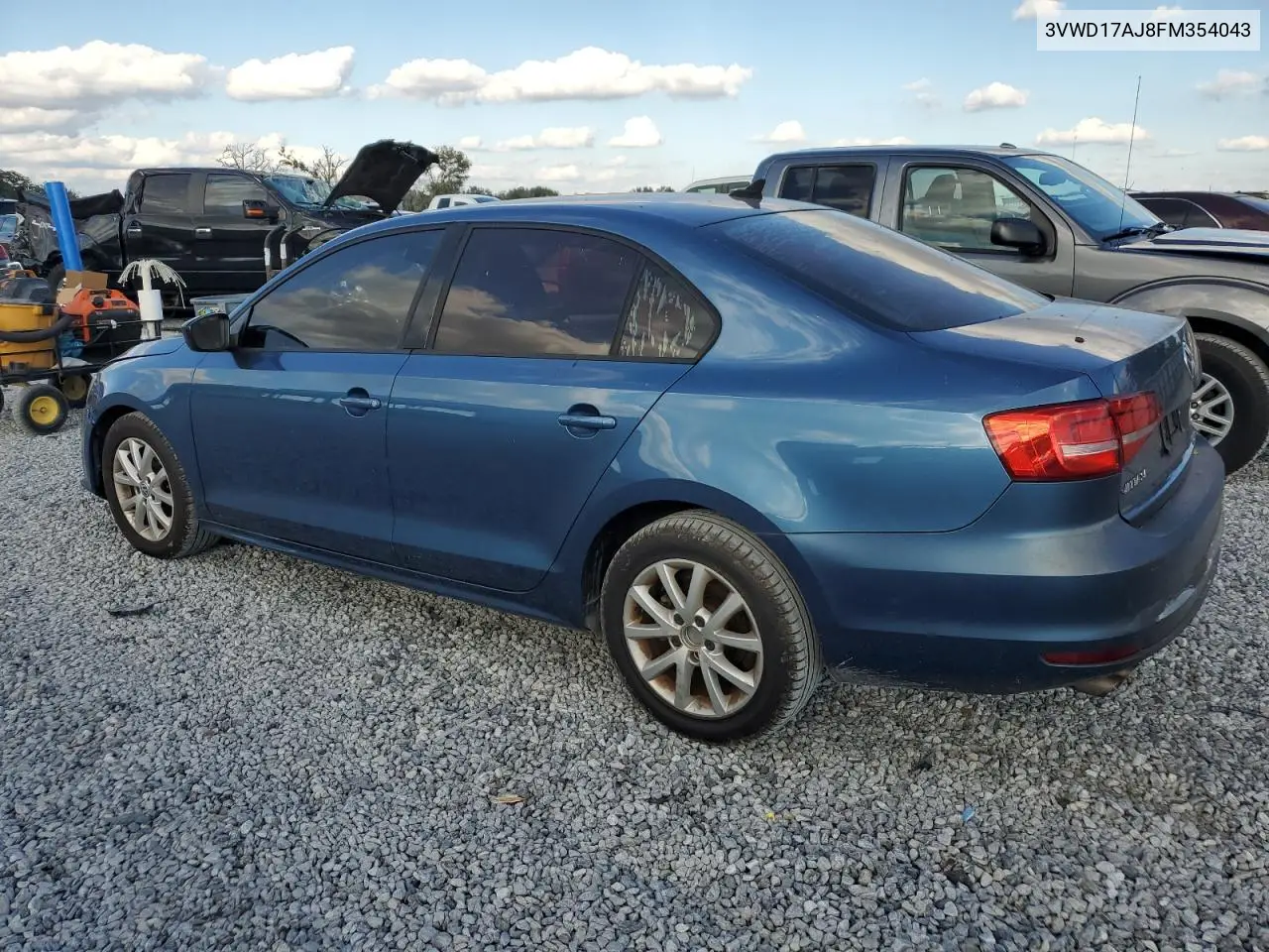 3VWD17AJ8FM354043 2015 Volkswagen Jetta Se