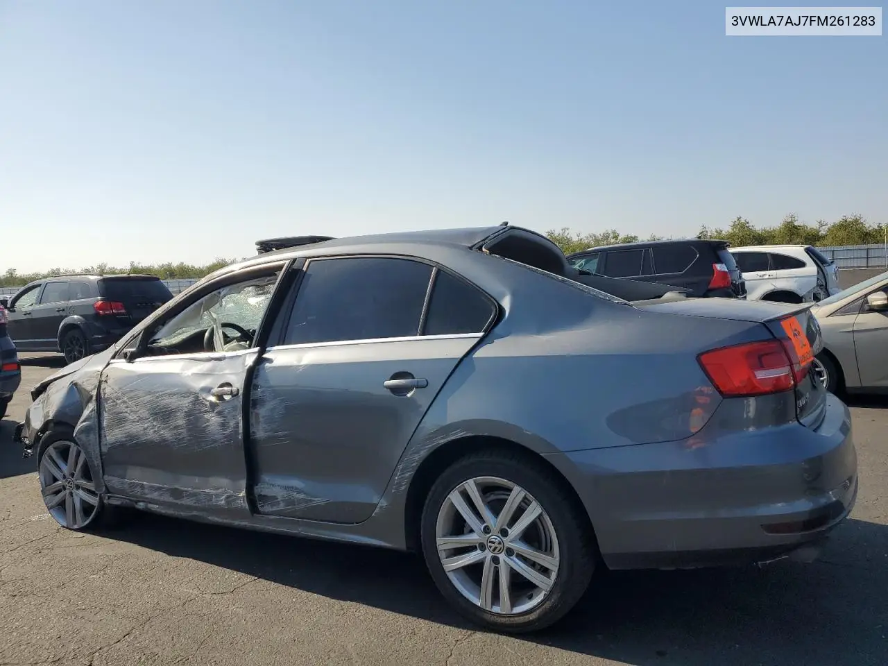 3VWLA7AJ7FM261283 2015 Volkswagen Jetta Tdi