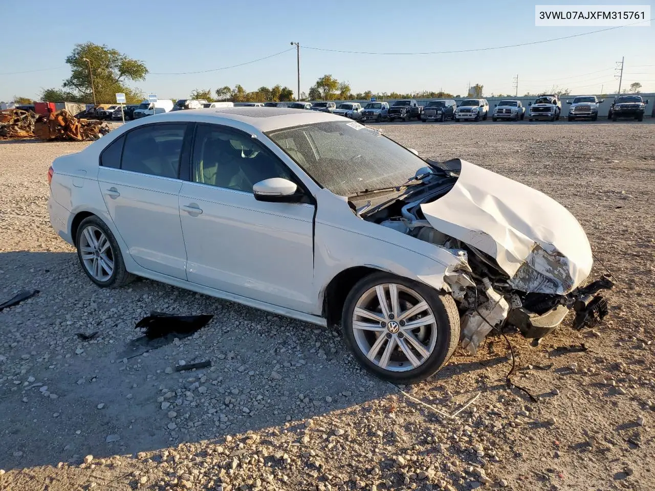 3VWL07AJXFM315761 2015 Volkswagen Jetta Sel