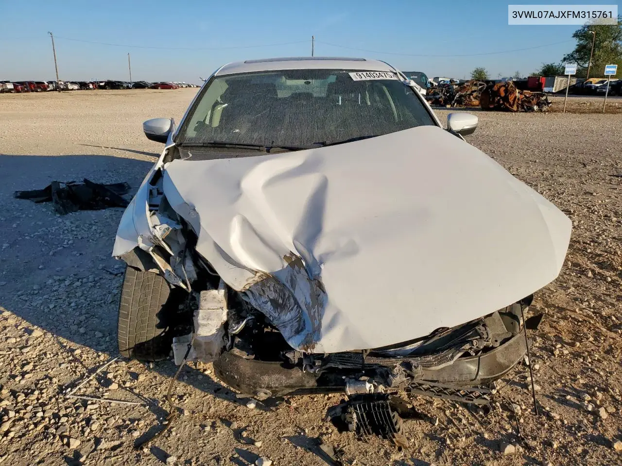 3VWL07AJXFM315761 2015 Volkswagen Jetta Sel