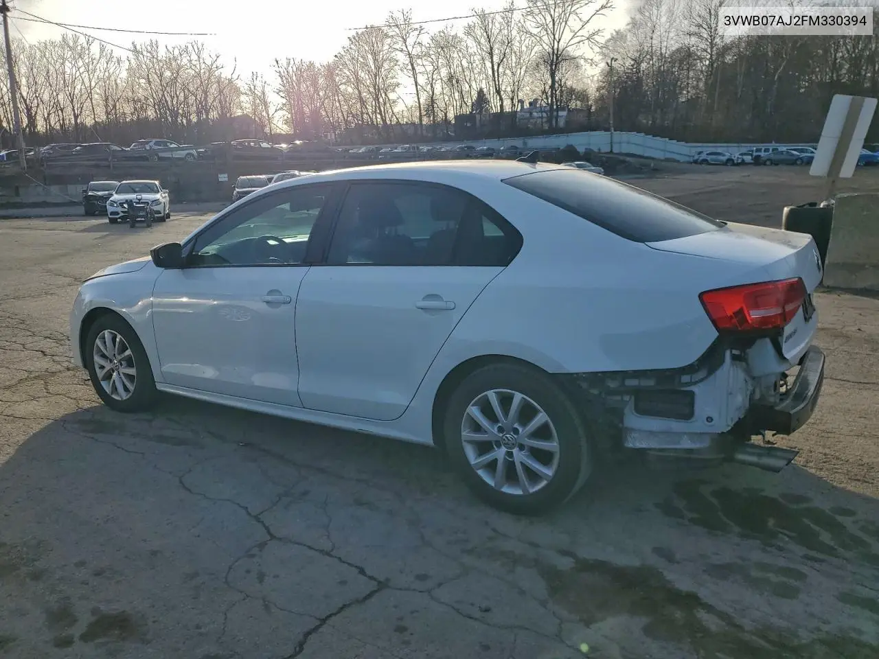 3VWB07AJ2FM330394 2015 Volkswagen Jetta Se