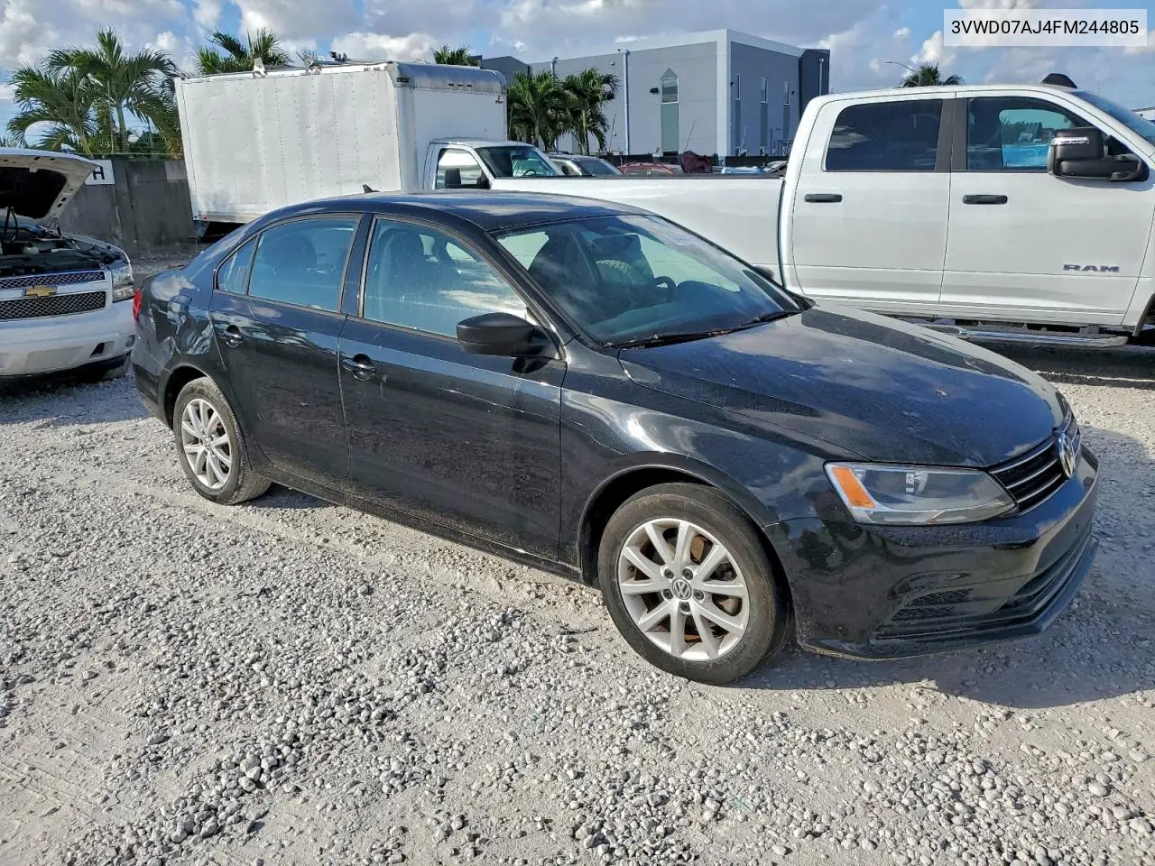 3VWD07AJ4FM244805 2015 Volkswagen Jetta Se