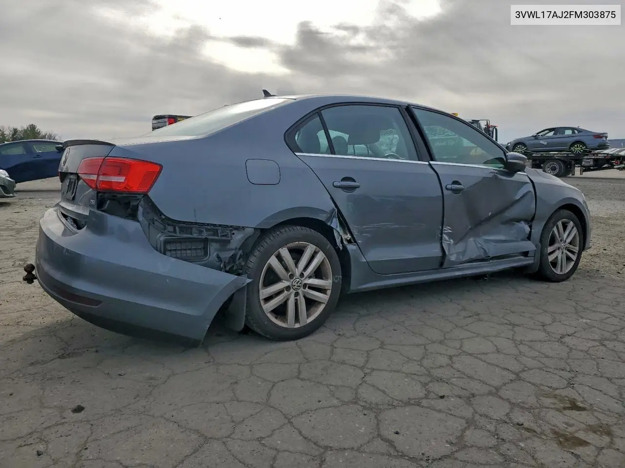 3VWL17AJ2FM303875 2015 Volkswagen Jetta Sel