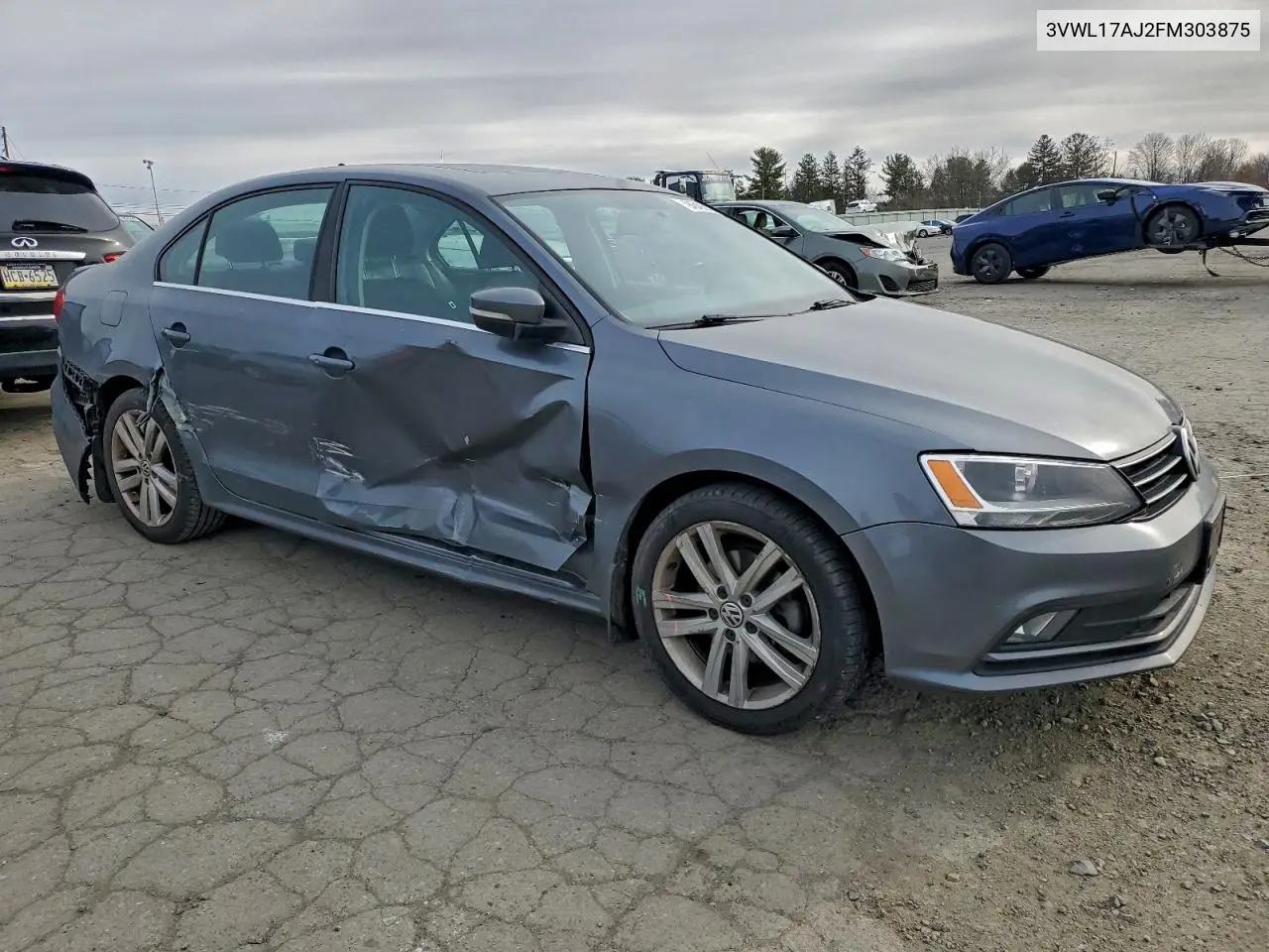 3VWL17AJ2FM303875 2015 Volkswagen Jetta Sel