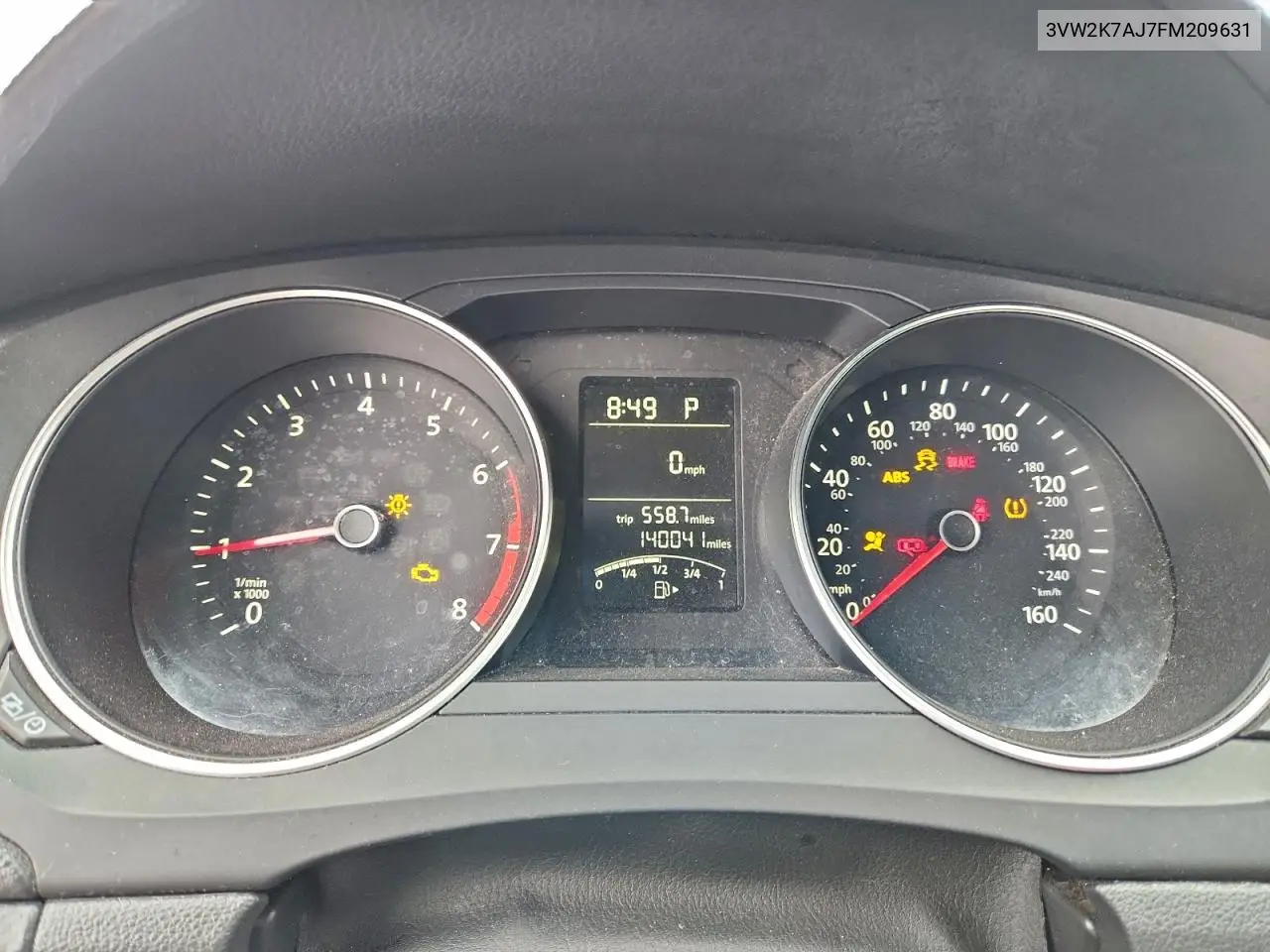 3VW2K7AJ7FM209631 2015 Volkswagen Jetta Base
