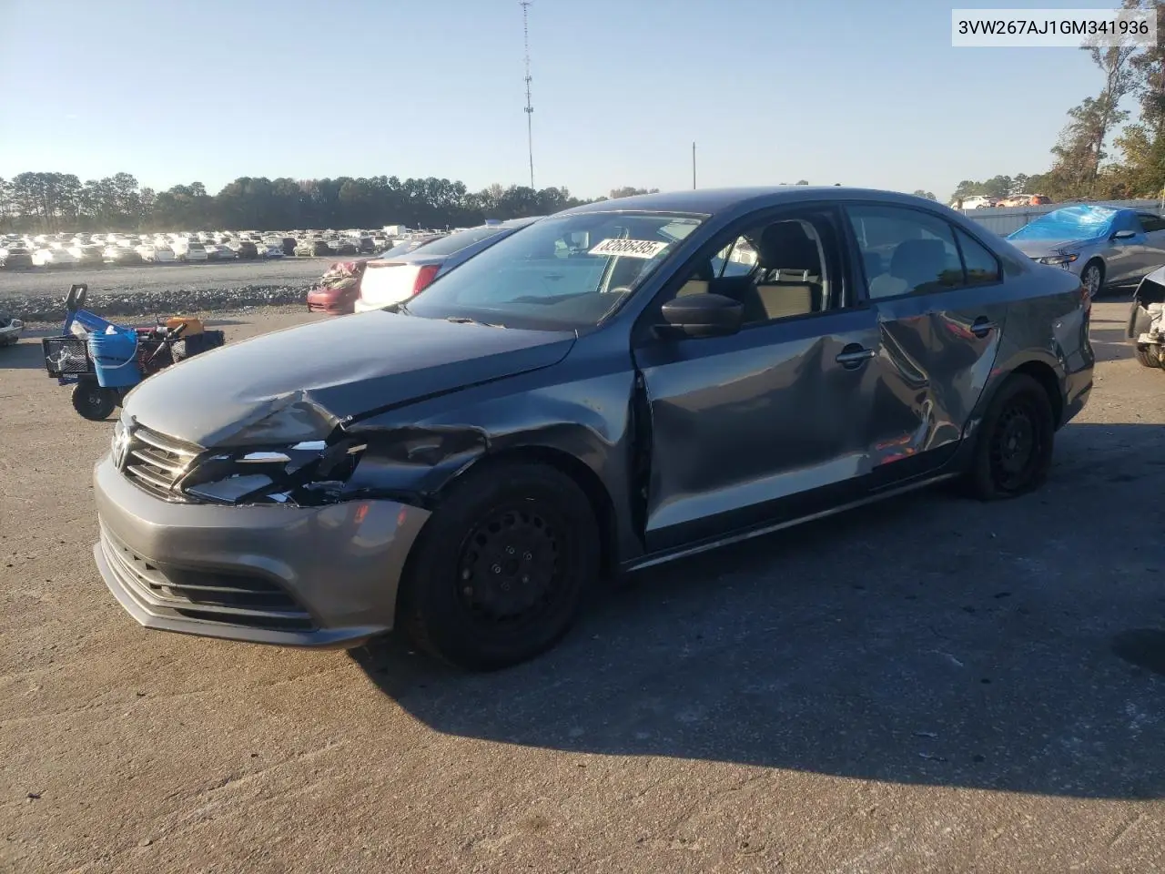 3VW267AJ1GM341936 2016 Volkswagen Jetta S