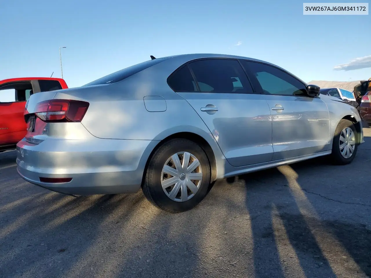 3VW267AJ6GM341172 2016 Volkswagen Jetta S