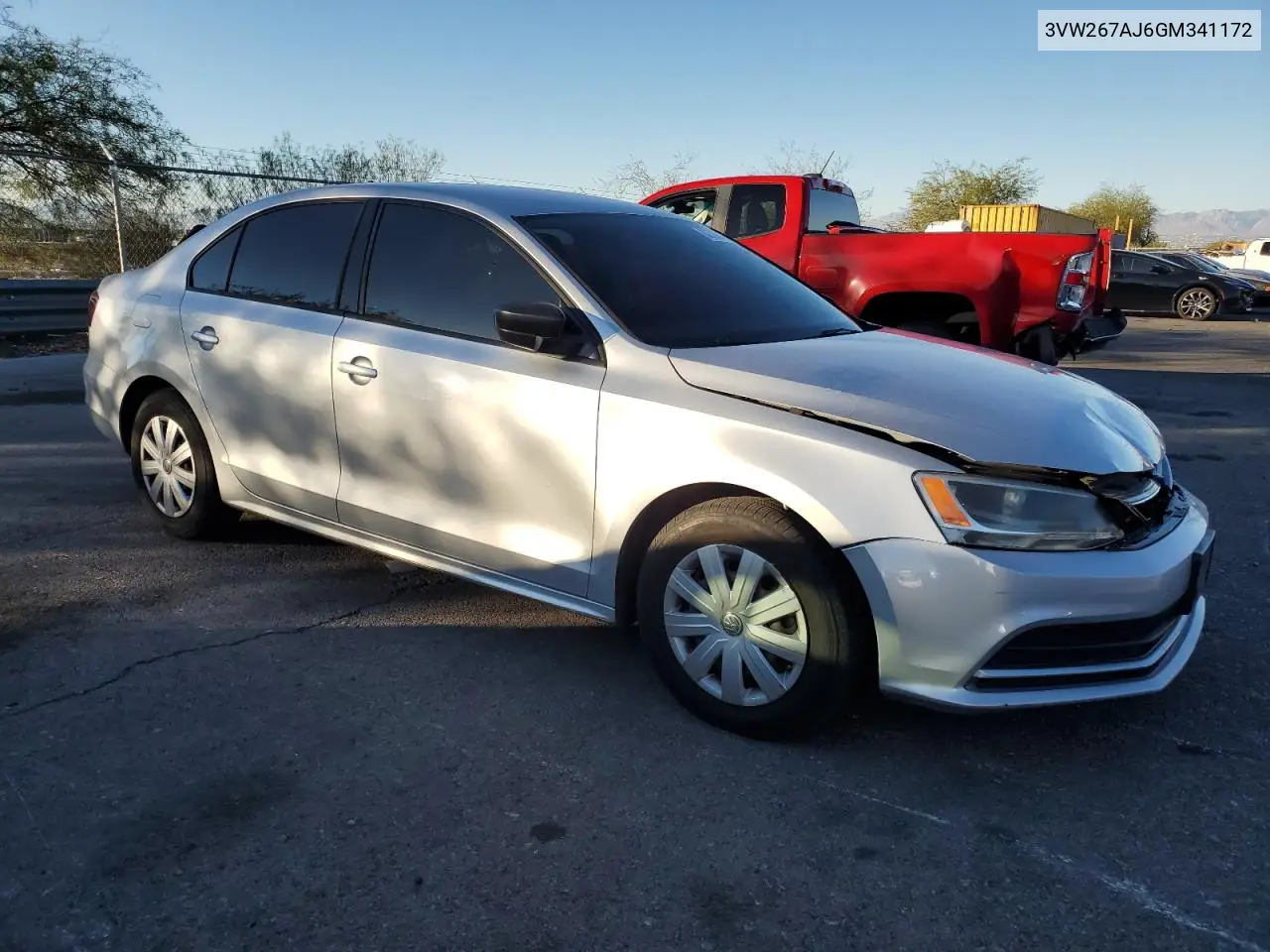 3VW267AJ6GM341172 2016 Volkswagen Jetta S