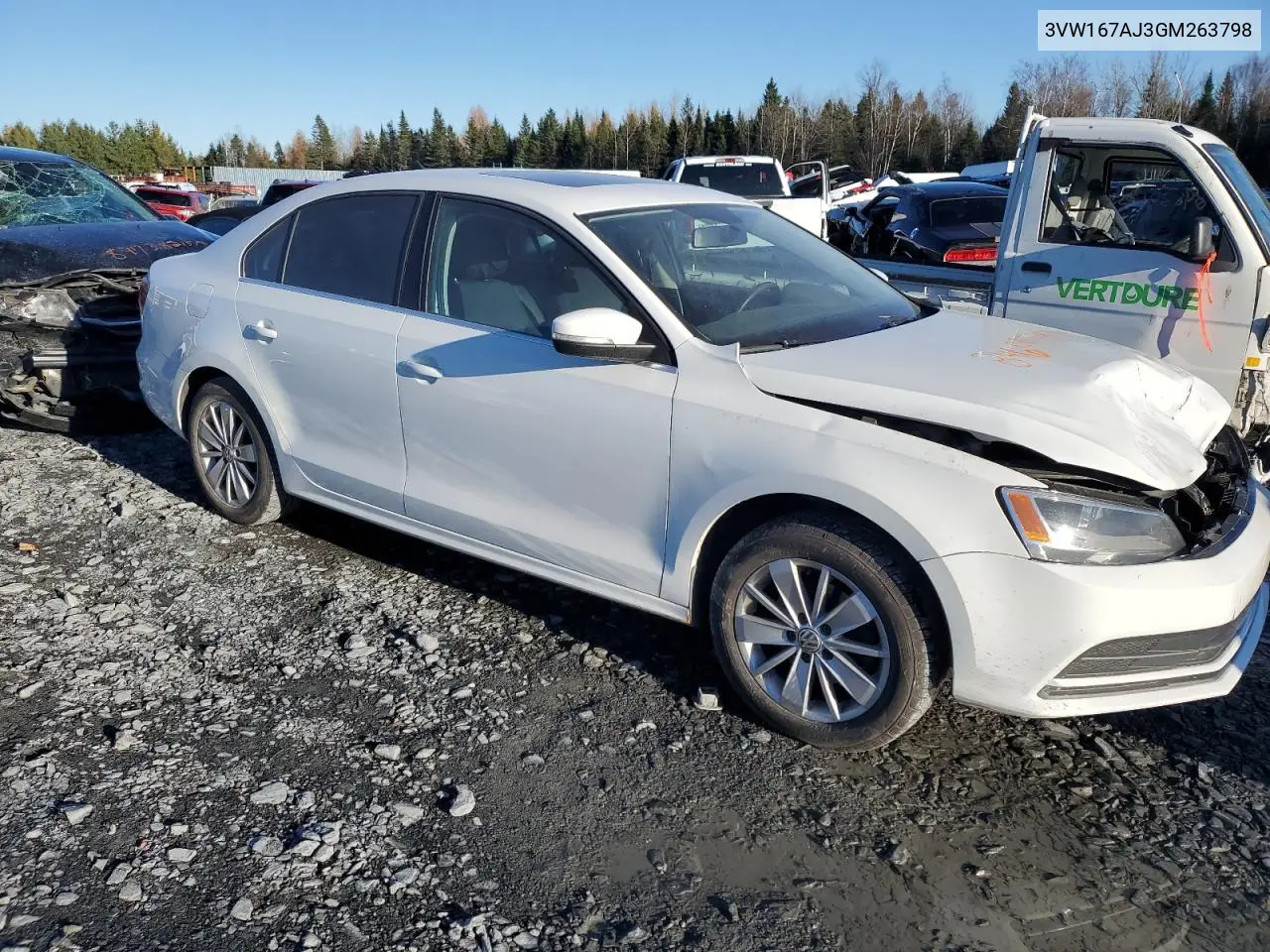 3VW167AJ3GM263798 2016 Volkswagen Jetta S
