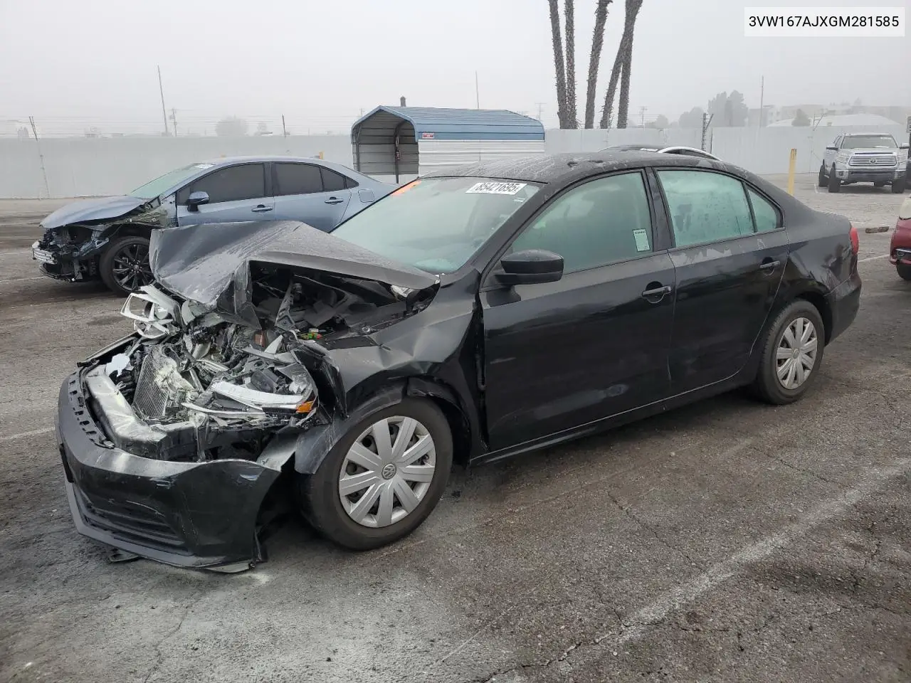 3VW167AJXGM281585 2016 Volkswagen Jetta S