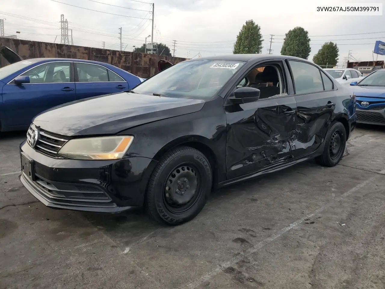 3VW267AJ5GM399791 2016 Volkswagen Jetta S