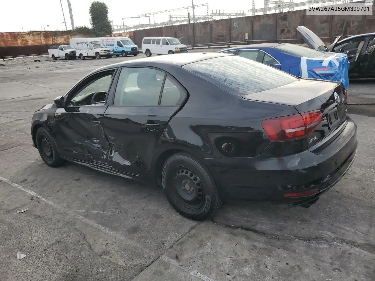 3VW267AJ5GM399791 2016 Volkswagen Jetta S