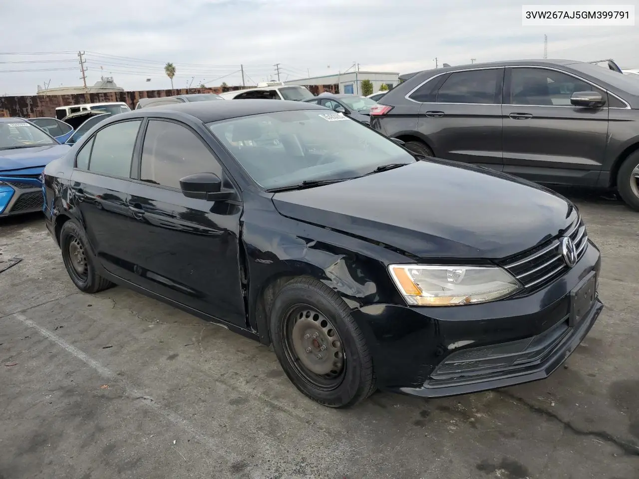 3VW267AJ5GM399791 2016 Volkswagen Jetta S