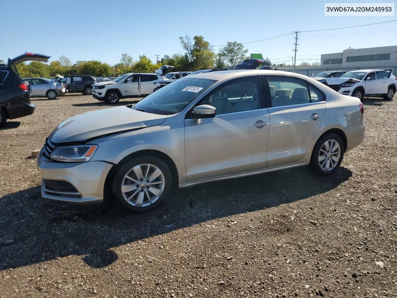 3VWD67AJ2GM245953 2016 Volkswagen Jetta Se