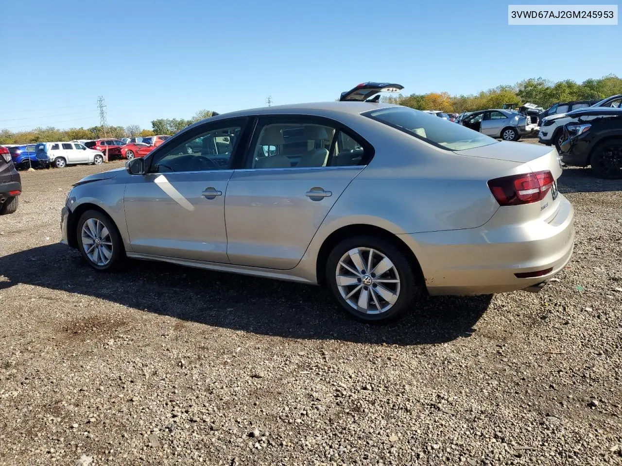 3VWD67AJ2GM245953 2016 Volkswagen Jetta Se