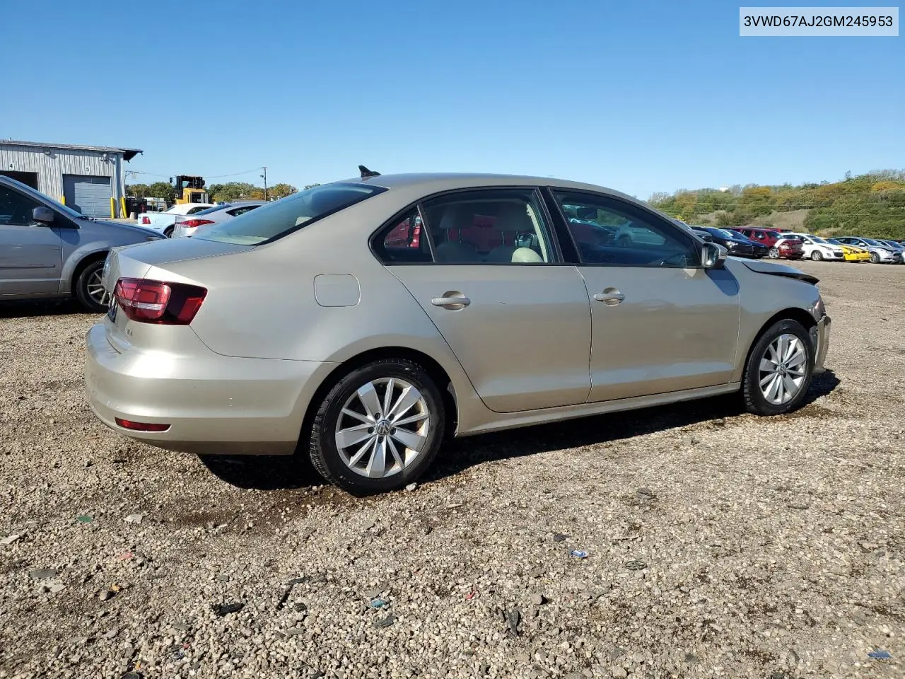 3VWD67AJ2GM245953 2016 Volkswagen Jetta Se