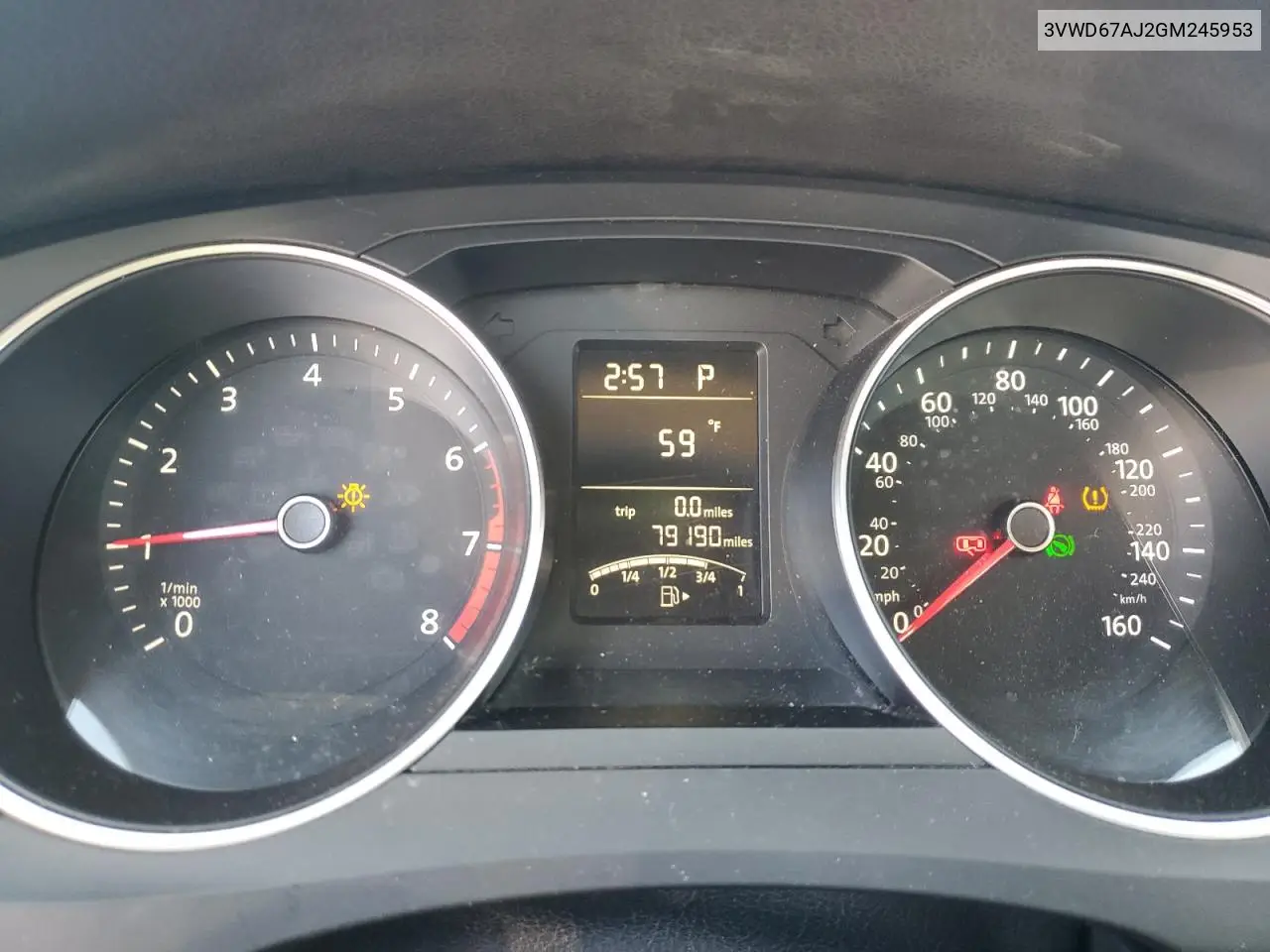 3VWD67AJ2GM245953 2016 Volkswagen Jetta Se