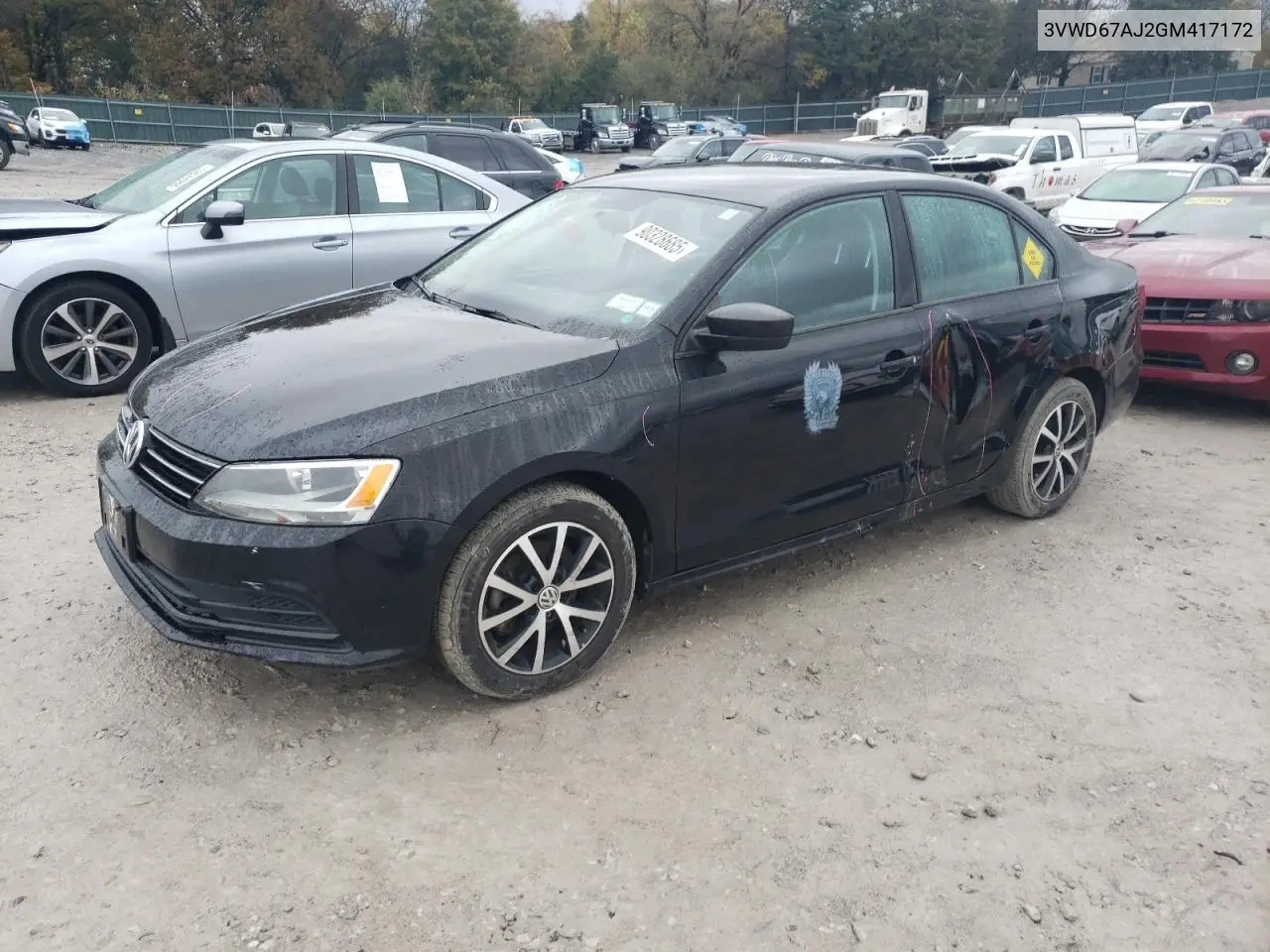 3VWD67AJ2GM417172 2016 Volkswagen Jetta Se