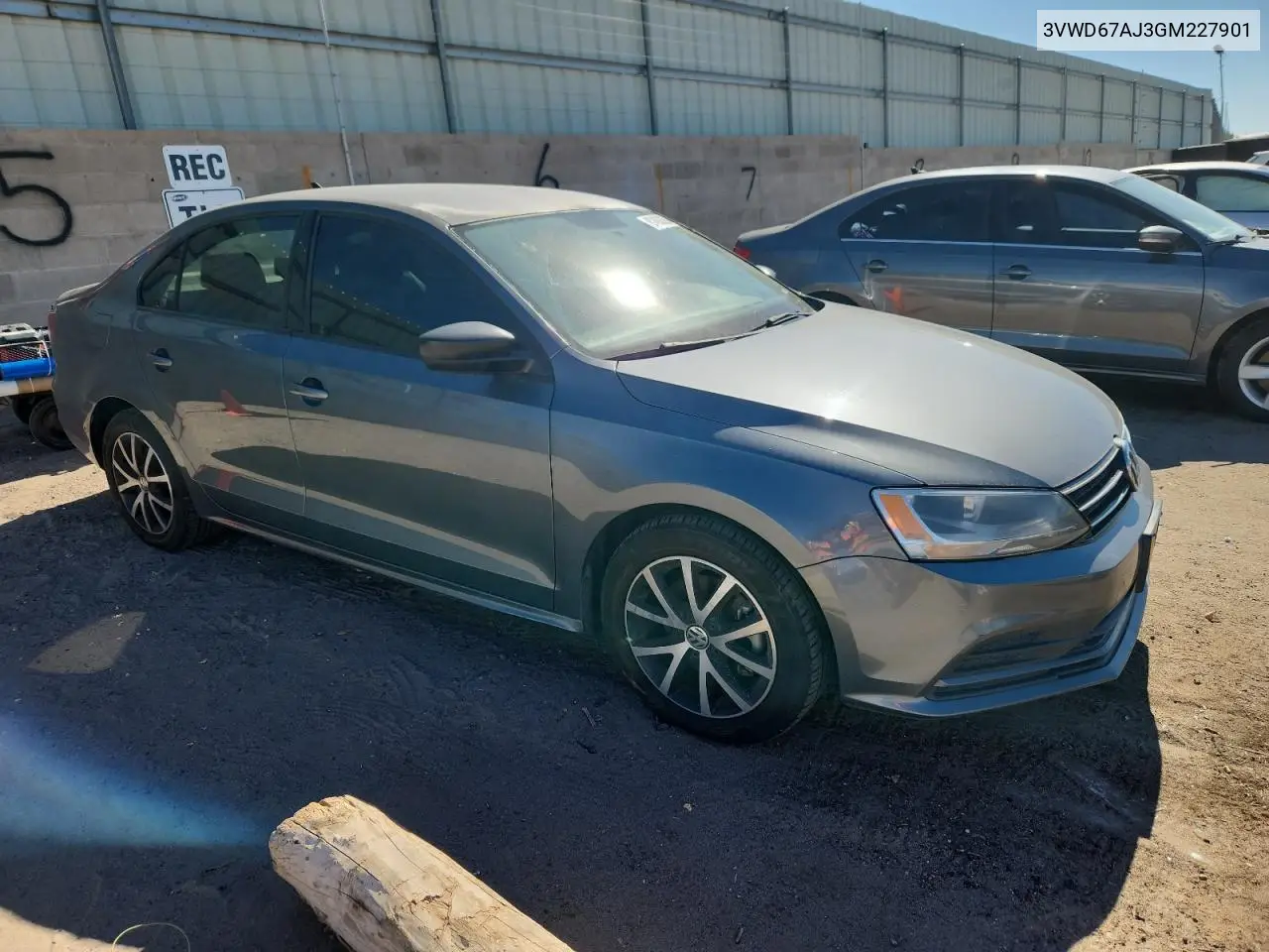 3VWD67AJ3GM227901 2016 Volkswagen Jetta Se