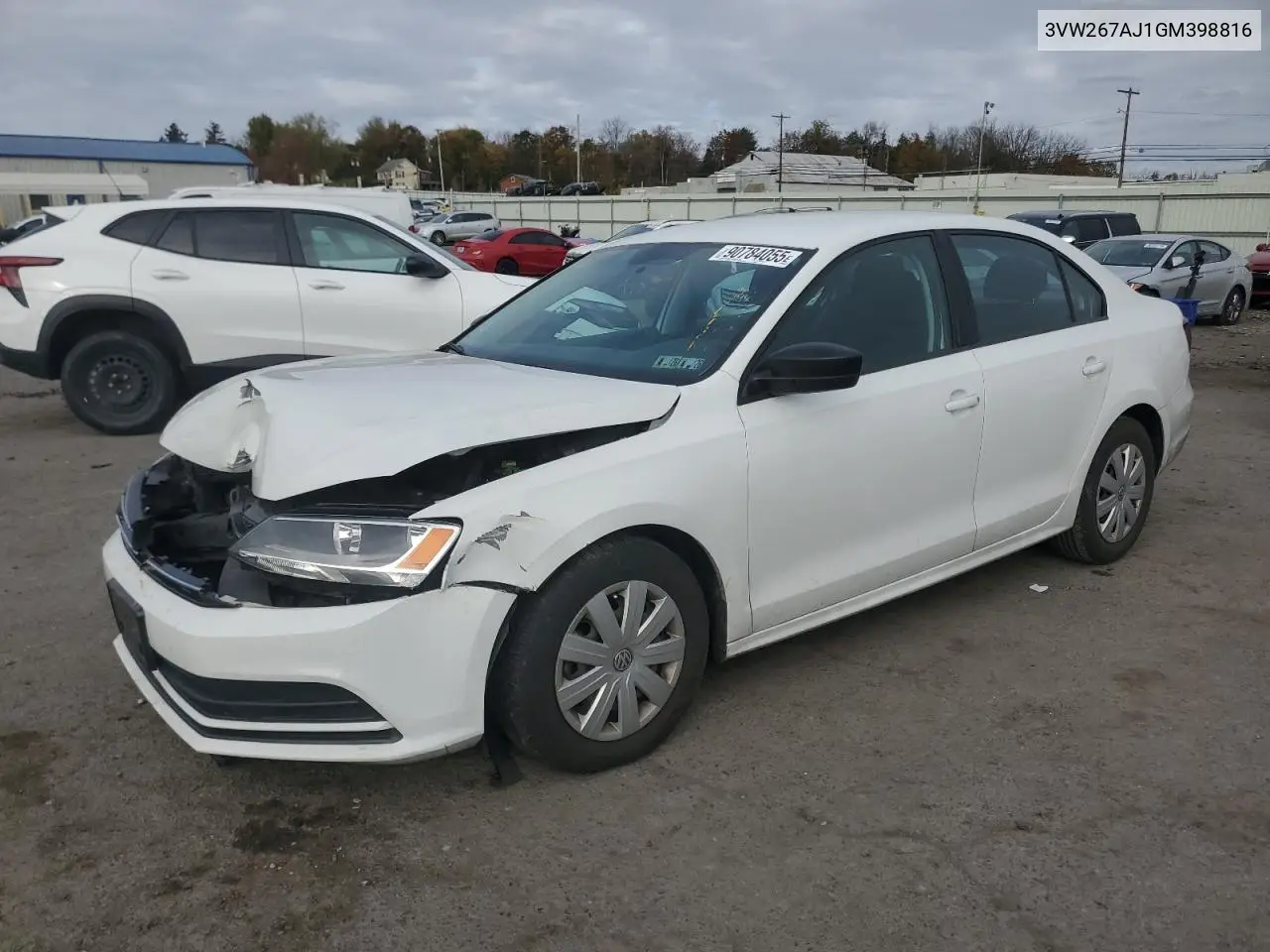 3VW267AJ1GM398816 2016 Volkswagen Jetta S
