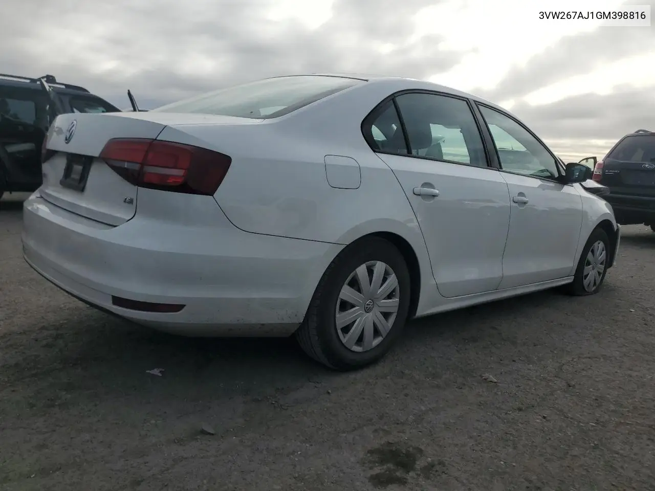 3VW267AJ1GM398816 2016 Volkswagen Jetta S