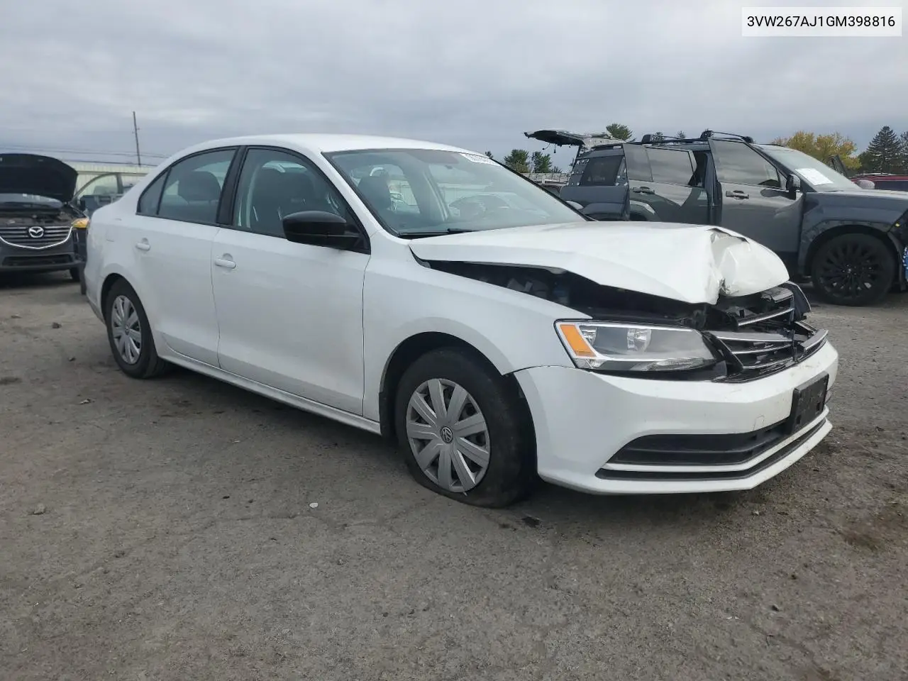 3VW267AJ1GM398816 2016 Volkswagen Jetta S