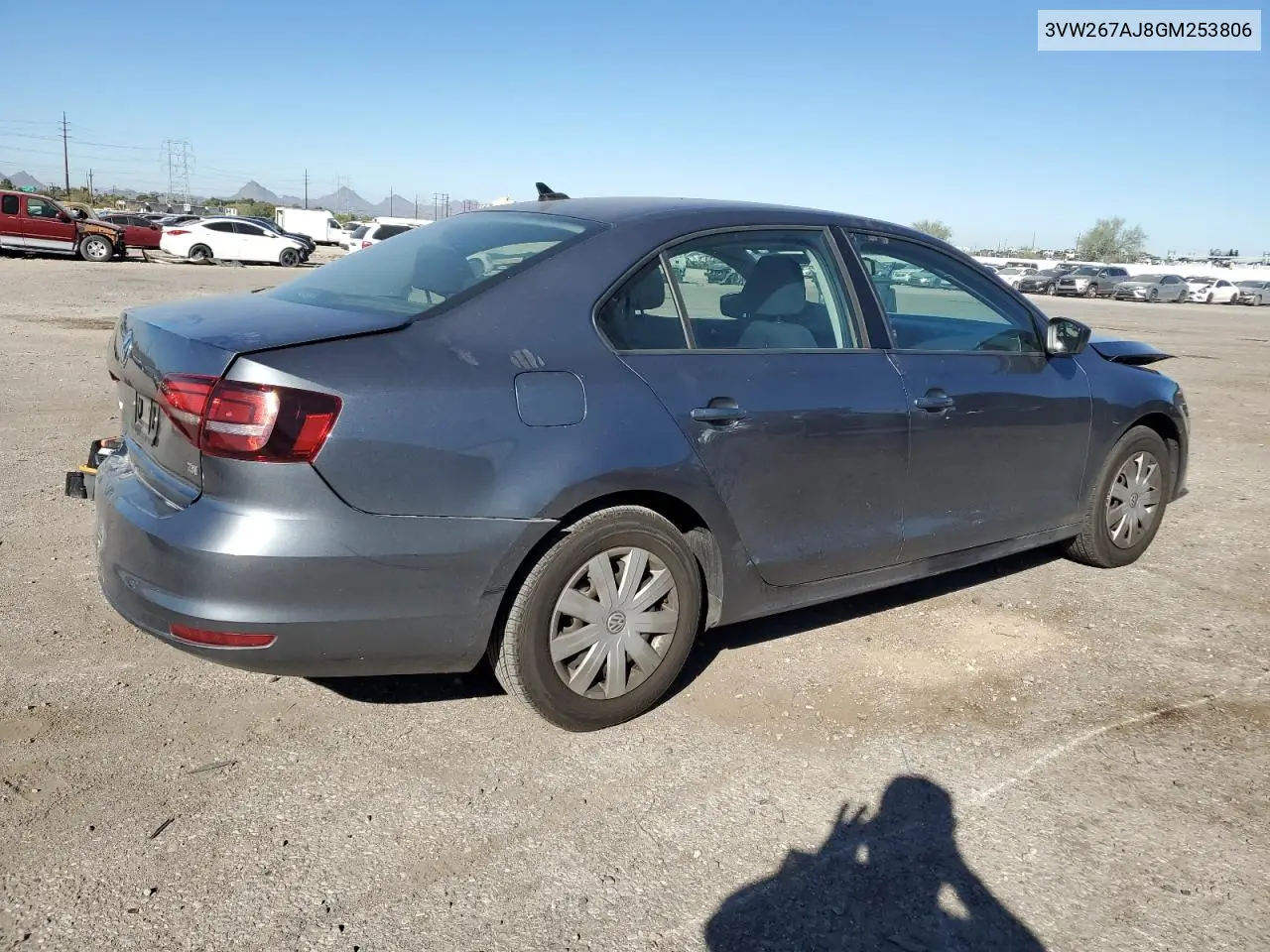 3VW267AJ8GM253806 2016 Volkswagen Jetta S