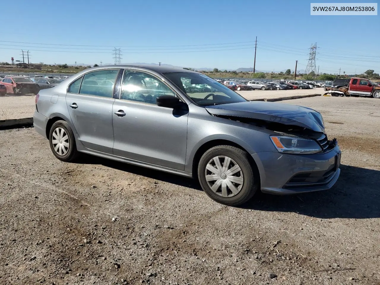 3VW267AJ8GM253806 2016 Volkswagen Jetta S