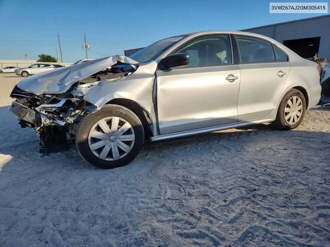 3VW267AJ2GM305415 2016 Volkswagen Jetta S
