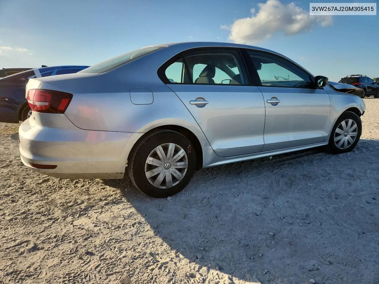 3VW267AJ2GM305415 2016 Volkswagen Jetta S