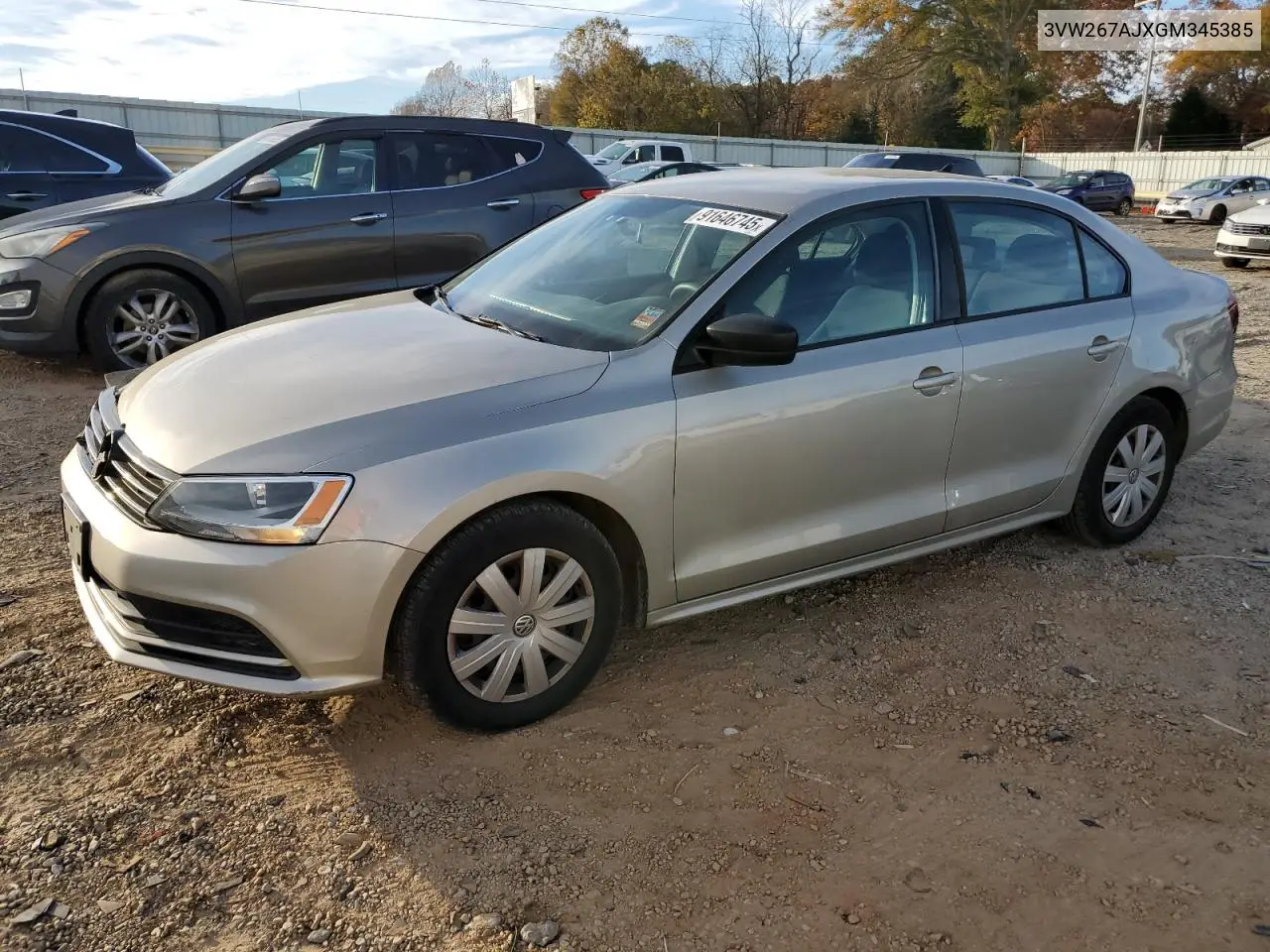 3VW267AJXGM345385 2016 Volkswagen Jetta S