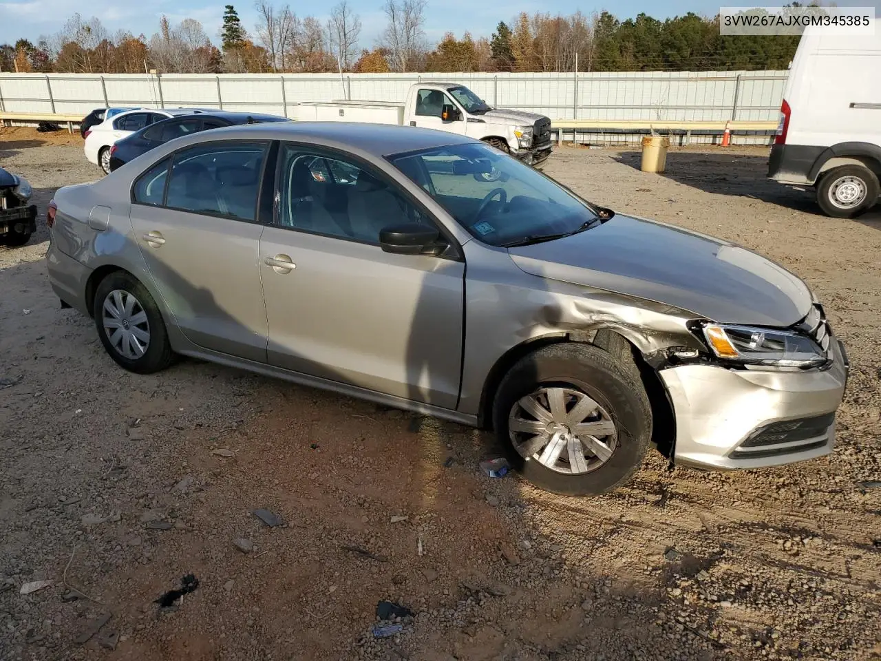 3VW267AJXGM345385 2016 Volkswagen Jetta S
