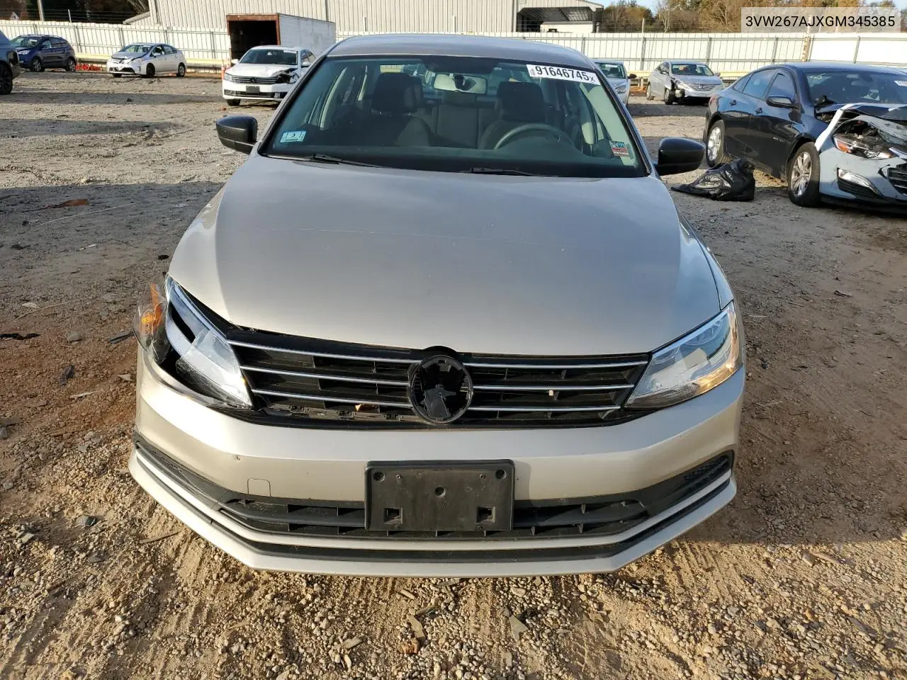 3VW267AJXGM345385 2016 Volkswagen Jetta S