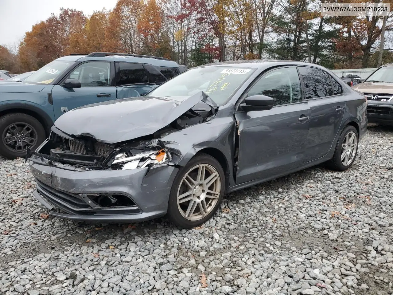 3VW267AJ3GM210233 2016 Volkswagen Jetta S