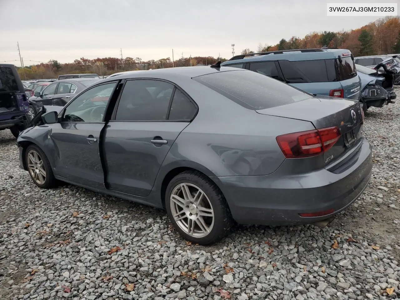 3VW267AJ3GM210233 2016 Volkswagen Jetta S